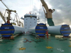 Ocean Movement of Wind&nbsp;Tower&nbsp;Sections&nbsp;from&nbsp;UBI Tower Jetty  Haiphong Port to Kandla Port